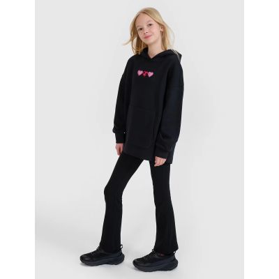 4. Mädchen Sweatshirt mit Kapuze, offen, 4F 4FJRSS25TSWSF2235-20S