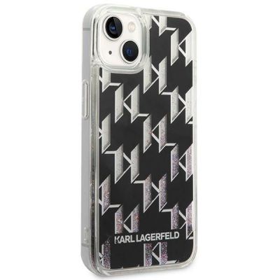 4. Karl Lagerfeld KLHCP14MLMNMK iPhone 14 Plus 6.7" Hardcase schwarz / schwarz Liquid Glitter Monogram