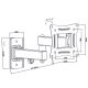 4. BLOW 76-855# TV-Halterung (Wandmontage; 10" - 27"; max. 20 kg)