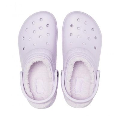 4. Crocs Classic gefütterte Clogs, Lavendel-Lila Flip-Flops - 203591-50P