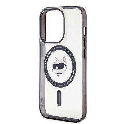 12. Karl Lagerfeld IML Choupette's Head MagSafe-Hülle für iPhone 15 Pro – transparent