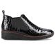 61. Rieker W R474 Schlangenleder Stiefeletten schwarz