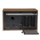 3. Radio Denver DAB-46 Dunkelgrau Internet Analog und Digital Schwarz, Braun