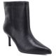 Schwarze Damen-Ankle-Boots aus Leder mit niedrigem Absatz, Big Star UU274492