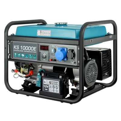 3. Könner & Söhnen KS 10000E Generator 7500 W 25 l Benzin Schwarz, Marine