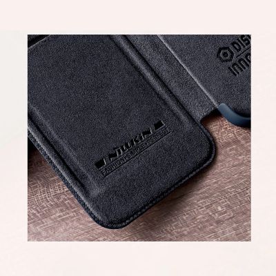 14. Nillkin Qin Leder Pro Case Hülle für Samsung Galaxy S22+ (S22 Plus) Kameraschutz Holster Cover Flip Case Braun