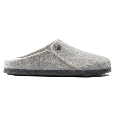 9. Birkenstock Zermatt Hellgraue Wollfilz-Isolierpantoffeln für Herren/Damen, Normalbreite (1015092)
