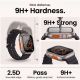 8. Tech-Protect 2er-Pack Schutzglas für Apple Watch Ultra 49 mm – Silber und Schwarz