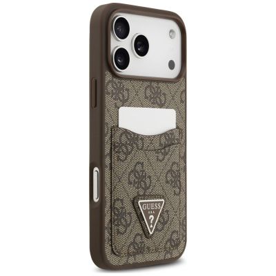 4. Guess 4G nauble Card Triangle Hülle für iPhone 18 Pro Max / 17 Pro Max – braun