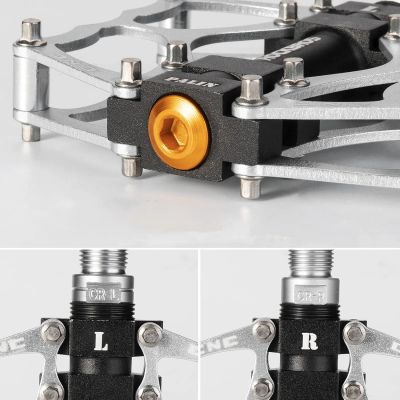 4. Rockbros JT201012LS 2010-12L Aluminium-Plattformpedale für Fahrräder – Silber