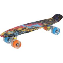 PLASTIK-SKATEBOARD 22 ZOLL ENERO GRAFFITI LED 1030845