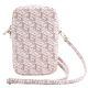 4. Guess Zip GCube Bottom Stripe Handytasche – Rosa