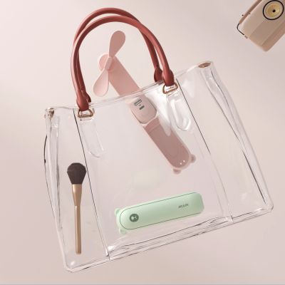 3. Jisulife Handventilator Life8 Mini tragbarer USB-Ventilator mit Powerbank-Funktion 2000 mAh und Taschenlampe - Grün