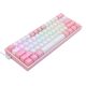 7. REDRAGON K617-RGB Fizz RGB Weiß/Pink USB-Tastatur Pink, Weiß