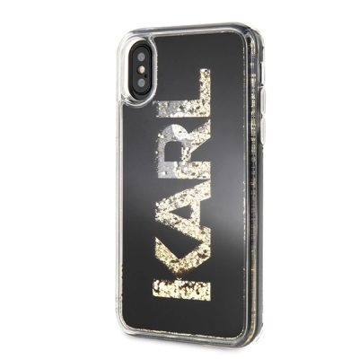 2. Karl Lagerfeld Karl Logo Glitter iPhone X/Xs Hülle - Schwarz