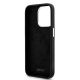 7. DKNY Flüssigsilikon-Hülle mit kleinem Metalllogo und MagSafe-Funktion für iPhone 15 Pro – Schwarz