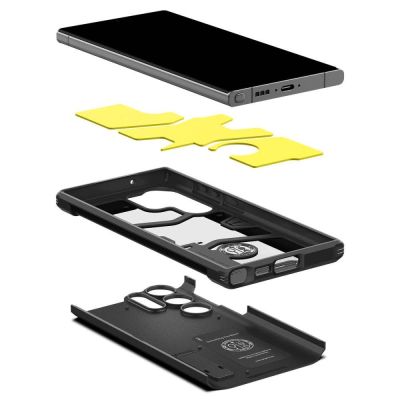 6. Spigen Tough Armor Hülle für Samsung Galaxy S23 Ultra – Schwarz