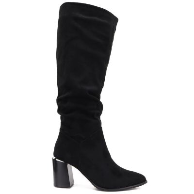 2. Damenstiefel mit Blockabsatz, schwarz, Jezzi MR2623-7