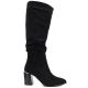 2. Damenstiefel mit Blockabsatz, schwarz, Jezzi MR2623-7