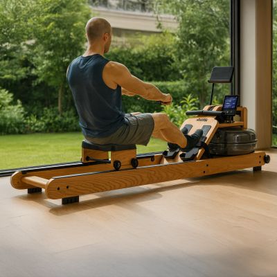 20. VIRTUFIT ELITE HOLZ-RUDERMASCHINE MIT WASSERDICHTIGKEIT - HOLZ/EICHE
