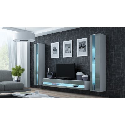 2. TV-Schrank VIGO NEU '180' 30/180/40 weiß/grau