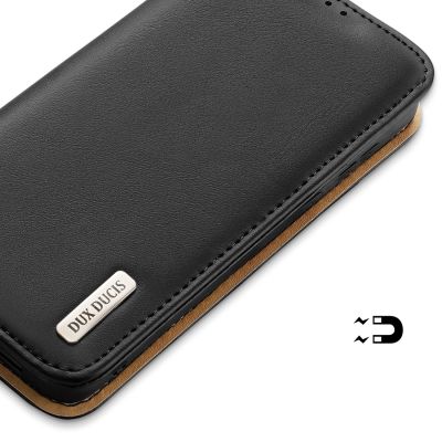 6. Dux Ducis Hivo Hülle Samsung Galaxy S23+ Flip Case Wallet Stand RFID Blocker schwarz