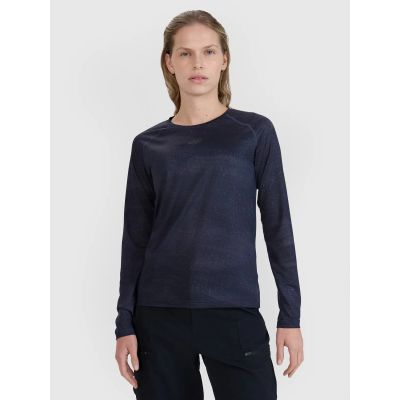 Schnelltrocknendes Damen-Radsport-Longsleeve 4F 4FWSS25TFLOF344-20A