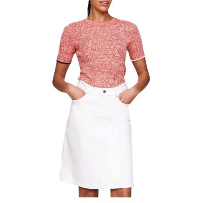 2. TOMMY HILFIGER DAMEN-KURZARMPULLOVER