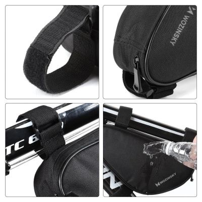 11. Wozinsky Fahrrad-Rahmentasche 1,5 l Schwarz (WBB11BK)