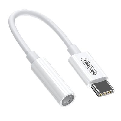 Joyroom SH-C1 Kopfhörer-Miniklinke 3,5 mm (weiblich) / USB-C (männlich) Adapter - weiß