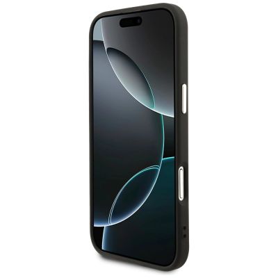 5. Guess 4G Triangle Logo MagSafe Hülle für iPhone Air – Schwarz und Gold