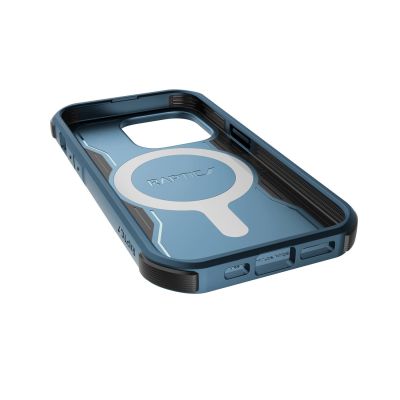 4. Raptic X-Doria Fort Case iPhone 14 Pro mit gepanzerter blauer MagSafe-Hülle