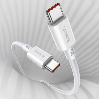 12. Baseus CATYS-C01 USB-C – USB-C PD QC FCP Kabel 100 W 5 A 480 Mbit/s 2 m – Schwarz
