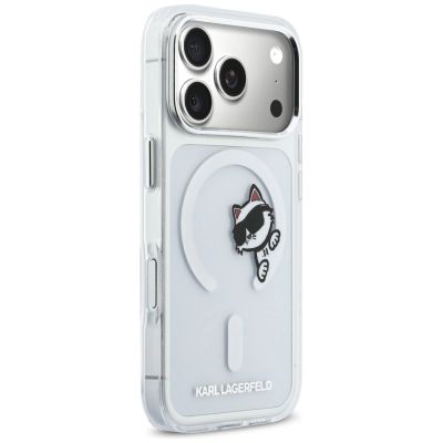 4. Karl Lagerfeld IML Peekaboo MagSafe Hülle für iPhone 17 Pro – Transparent