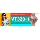 12. VELTORI VT320-1 Damen-Smartwatch, Goldarmband + rosa Silikonarmband