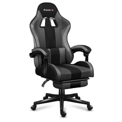 24. Huzaro Force 4.7 Gaming-Stuhl aus grauem Netzgewebe