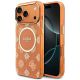 Guess IML Peony Dot MagSafe Hülle für iPhone 17 Pro Max – Orange