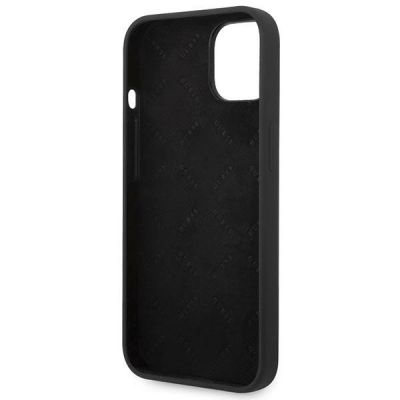 7. Guess GUHCP14MSLSMK iPhone 14 Plus 6.7 "schwarz / schwarzes Hartschalenetui Silikon Vintage Gold Logo