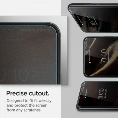 11. Spigen Glas.tR EZ Fit gehärtetes Glas für Samsung Galaxy S22 - 2 Stk.
