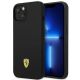 Ferrari FEHCP14MSIBBK iPhone 14 Plus 6.7" schwarz/schwarz Hardcase Silikon-Metall-Logo