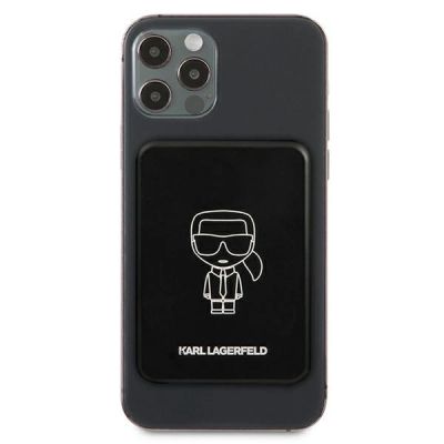 2. Karl Lagerfeld 3000mAh Induktive Powerbank mit MagSafe - Schwarz