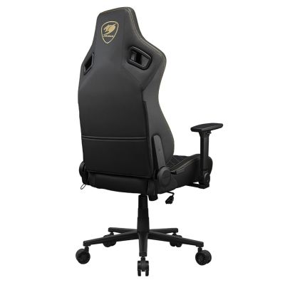 9. COUGAR CGR-DFL-GLB Gaming-Stuhl, gepolsterter Sitz, Schwarz, Gold