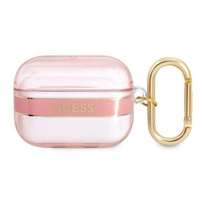 Guess GUAPHHTSP AirPods Pro Cover Pink/Pink Strap Collection