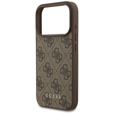 6. Guess 4G Classic Case für iPhone 17 Pro - Braun