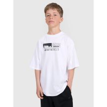 Oversize-T-Shirt für Jungen mit Aufdruck 4F 4FJRAW25TTSHM3065-10S