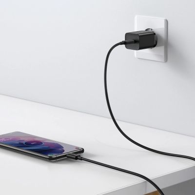 9. Baseus Super Si 1C Schnellladegerät USB Typ C 25W Power Delivery Quick Charge schwarz (CCSP020101)