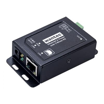 2. Wantec 2wIP E Adapter PoE-Schraubklemme-Schalterseite/Sender
