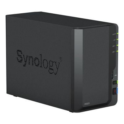 4. Synology DS223 NAS; Tower; 2x (3,5" SATA HDD)/2,5" HDD/SSD; Realtek RTD1619B; 2 GB DDR4, 1x 1GbE RJ-45