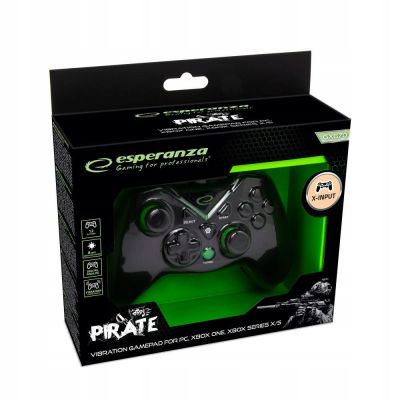 11. ESPERANZA GAMEPAD PC/XBOX ONE/XBOX SERIES X/S USB PIRATE EGG114K
