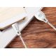 14. Dudao USB-/ Lightning Kabel 2,4 A 1 m weiß (L4L 1 m weiß)